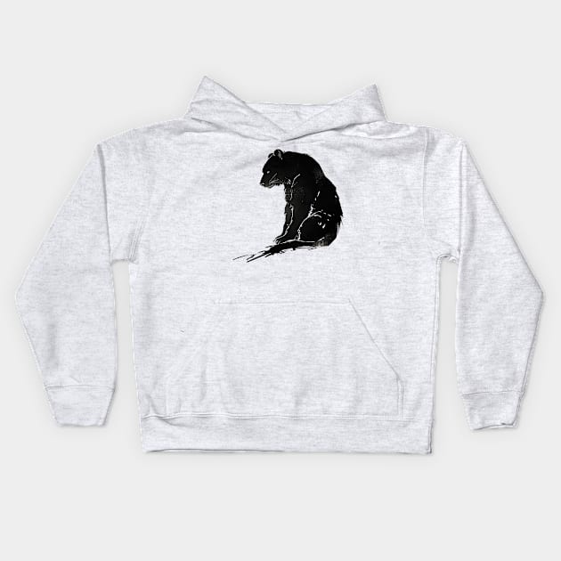 black bear Kids Hoodie by enzo studios